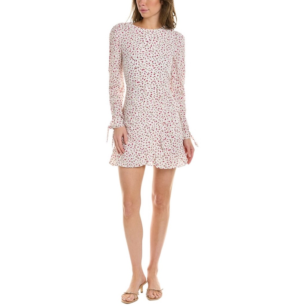 NEW 1. State GORGEOUS white floral wrap dress - senior photo or bridal DRESS